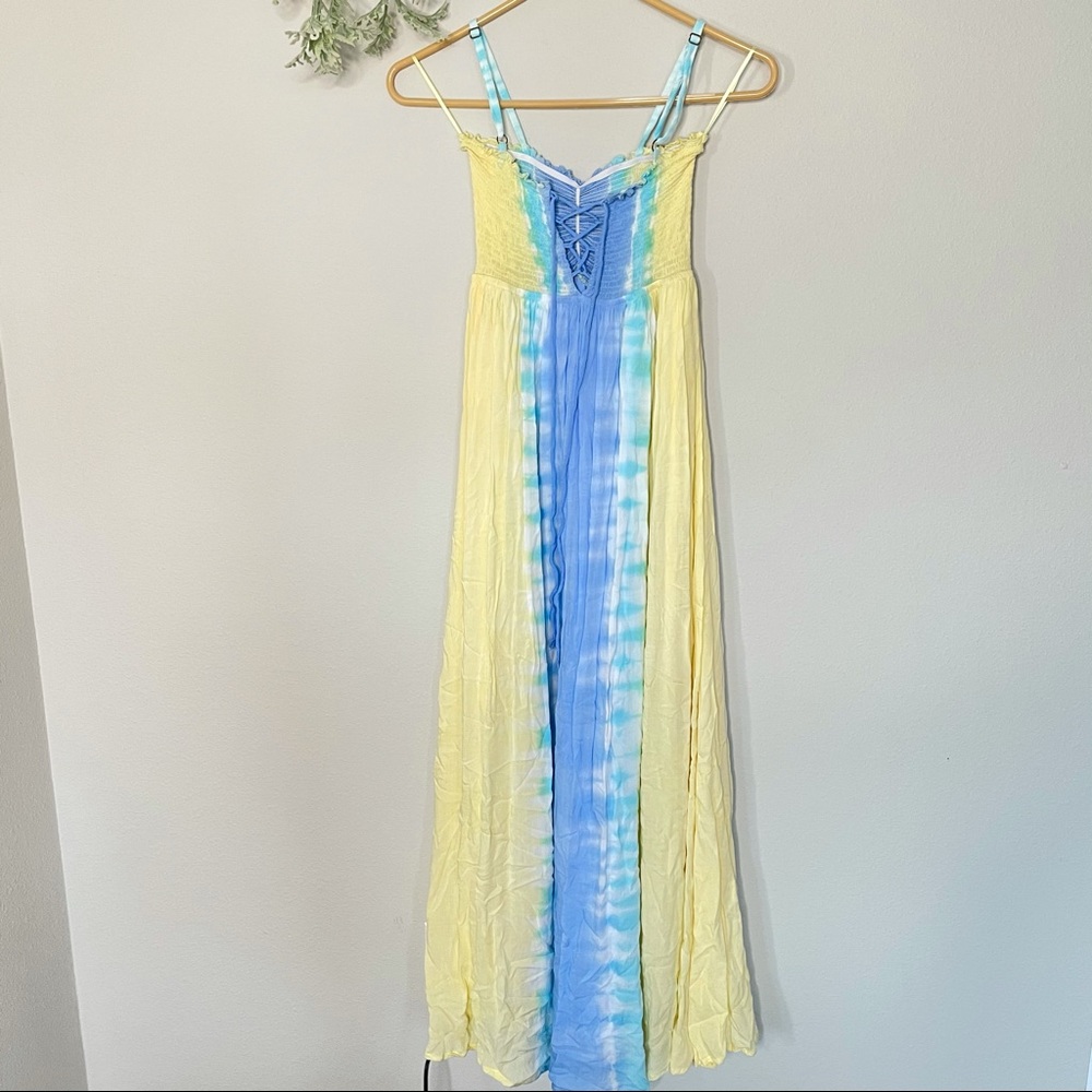 Angels by the sea watercolor maxi dress S/M